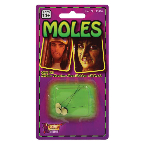 Bristol Novelty Fake Skin Moles (Pack Of 3)