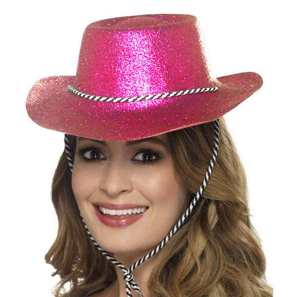 Bristol Novelty Adults Glitter Cowboy Hat