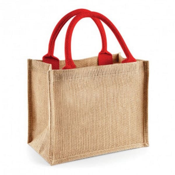 Westford Mill Jute Mini Gift Bag (6 Litres) (Pack Of 2)