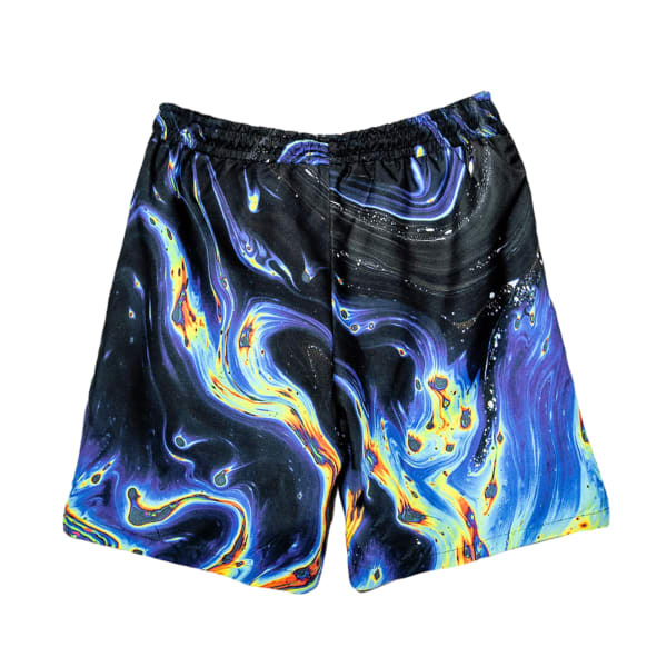 Hype Boys Rainbow Marble Marble Swim Shorts (7-8 Years)