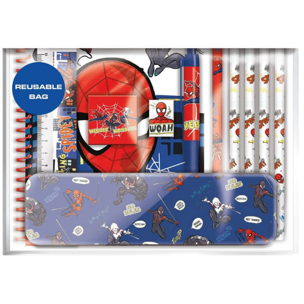 Spider-Man Bumper Stationery Set (23.5cm x 3cm x 23.5cm)