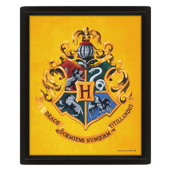 Harry Potter Hufflepuff 3D Framed Picture (25cm x 20cm)