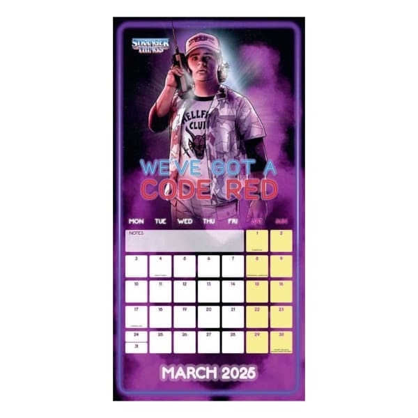 Stranger Things 2025 Square Wall Calendar (30cm x 30cm)