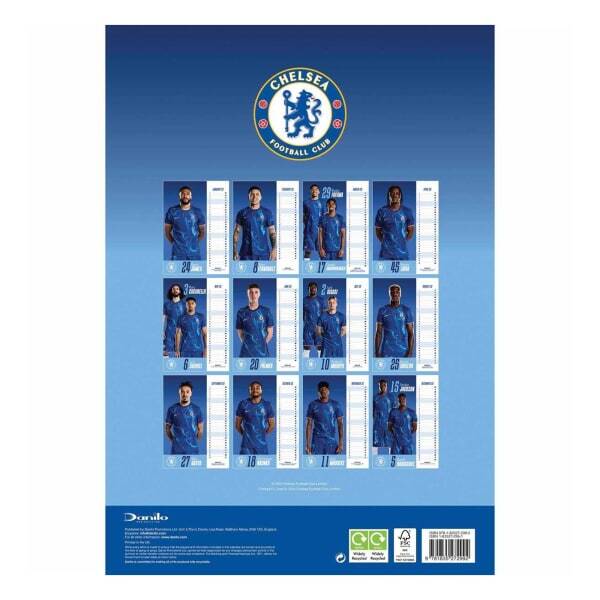 Chelsea FC 2025 A3 Wall Calendar