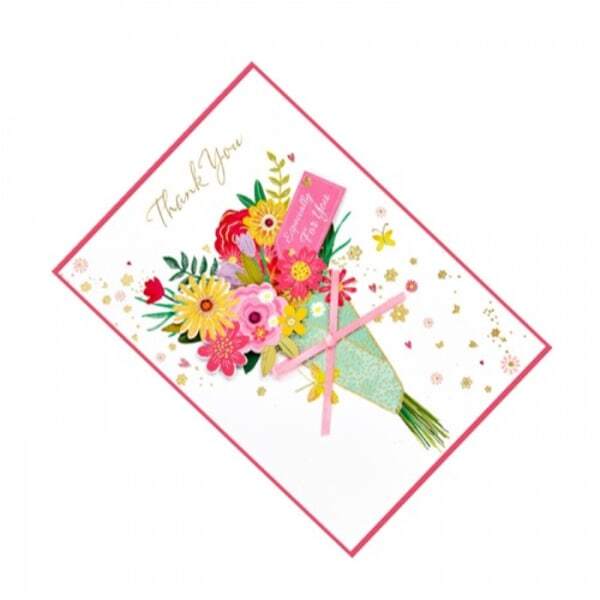 Simon Elvin Isabal Garden Bouquet Thank You Card (Pack of 6)