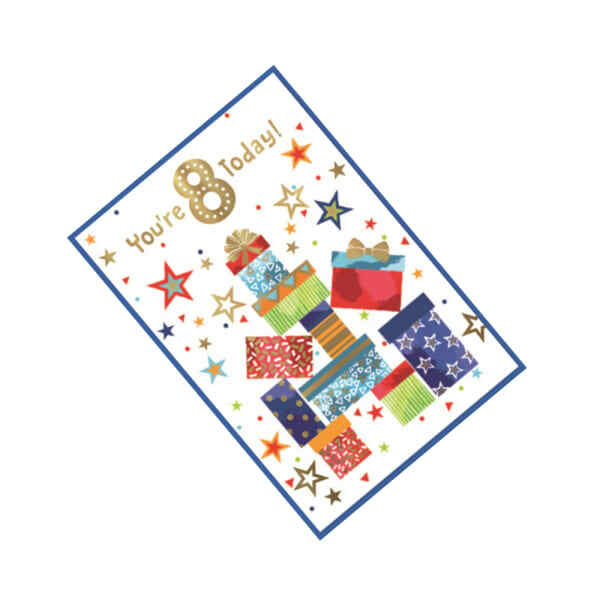 Simon Elvin You Are 8th Today Birthday Card (Pack of 6)