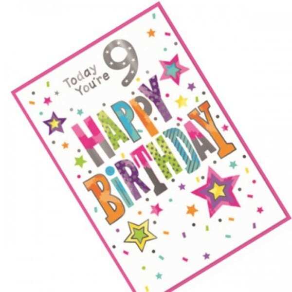 Simon Elvin Today You Are 9th Birthday Card (Pack of 6)