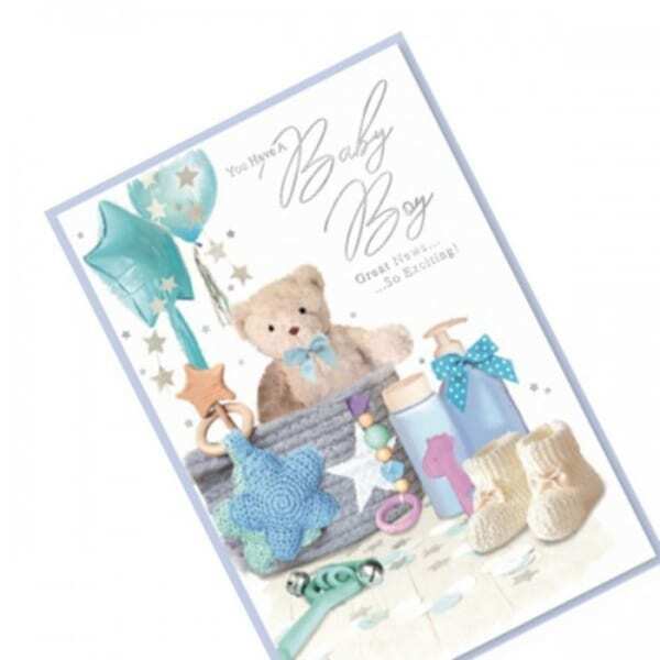 Simon Elvin You Have A Baby Boy Birthday Card (Pack of 6)