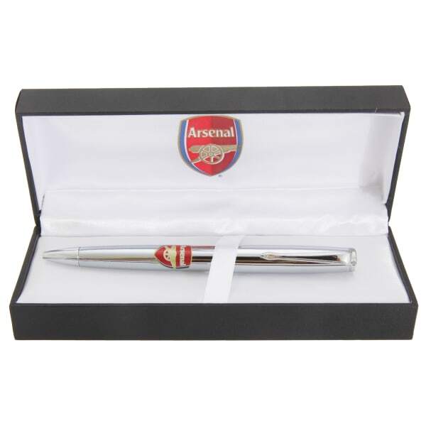 Arsenal FC Official Chrome Football Crest Ball Point Pen