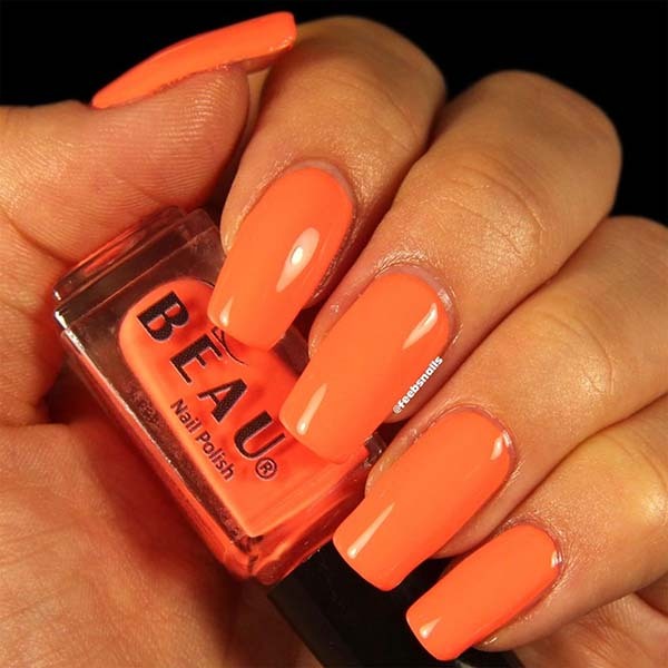 BEAU Polish You Want A Peach Of Me Neon Nail Polish 10ml