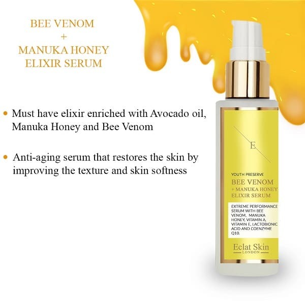 Eclat Skin London Bee Venom + Manuka Honey Elixir Serum 60ml