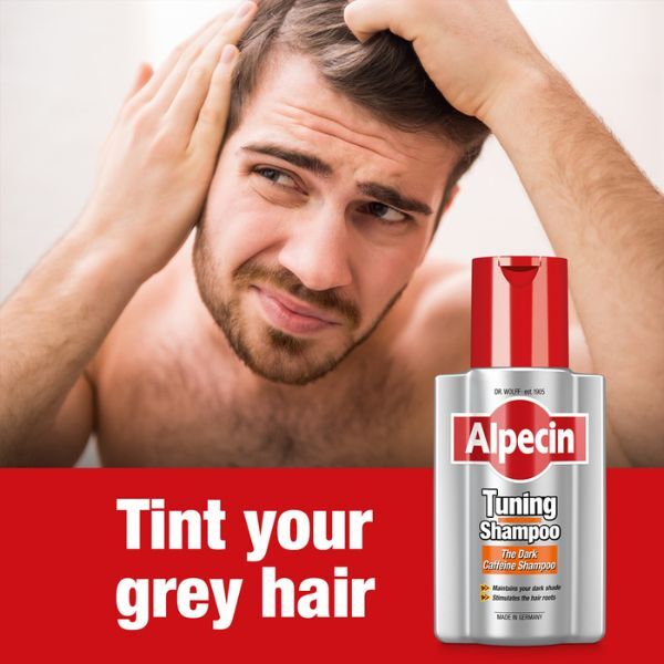 Alpecin Tuning Shampoo 3x 200ml | Preserves Natural Colour