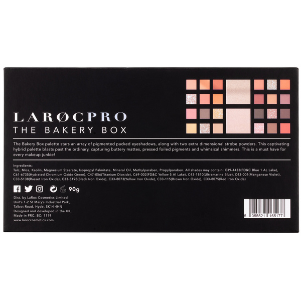 LaRoc Pro The Bakery Box - 26 Colour Eyeshadow Palette