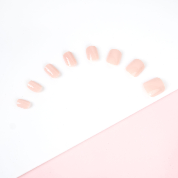 Invogue Dusty Pink Square Nails - Pack of 24