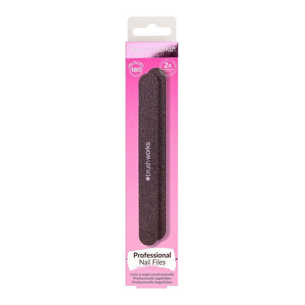 Brushworks Professional Nail Files - 2 Pack