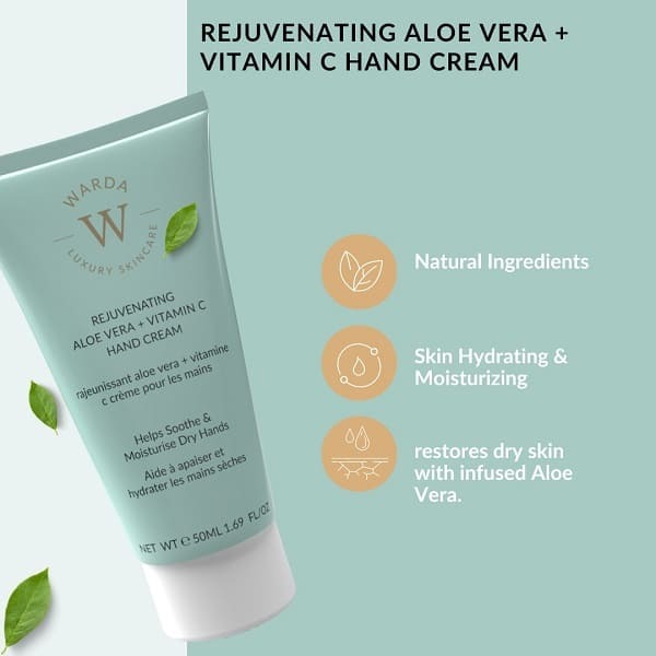 WARDA Rejuvenating Aloe Vera + Vit C Hand Cream 50ml