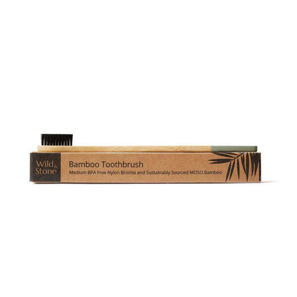 Wild & Stone | Adult Bamboo Toothbrush - 1 Pack - Medium