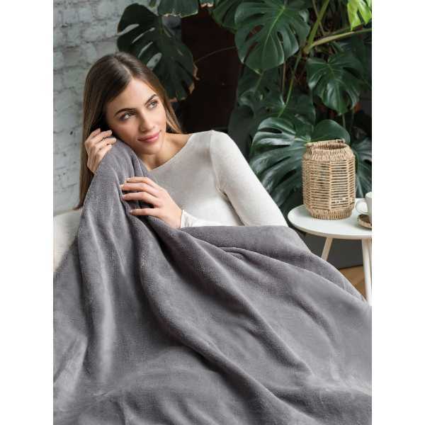 Dreamland Intelliheat Luxury Heated Throw - Grey