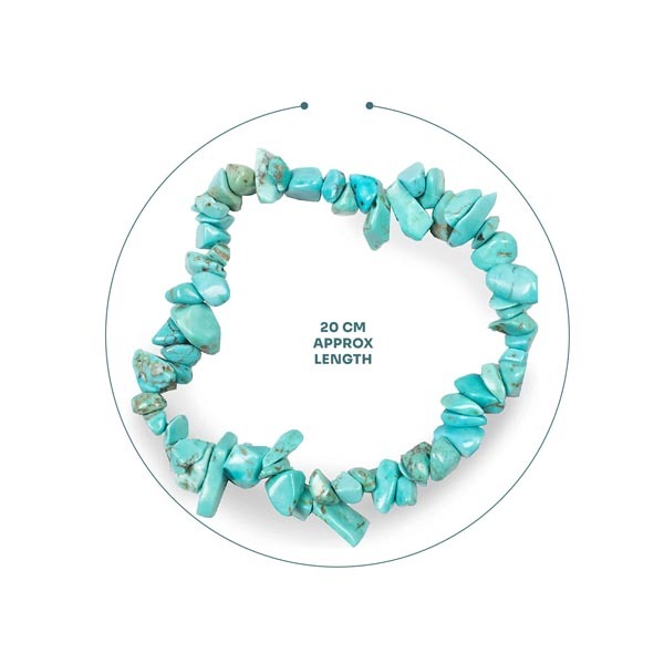 Myga Chip Bracelet - Turquoise