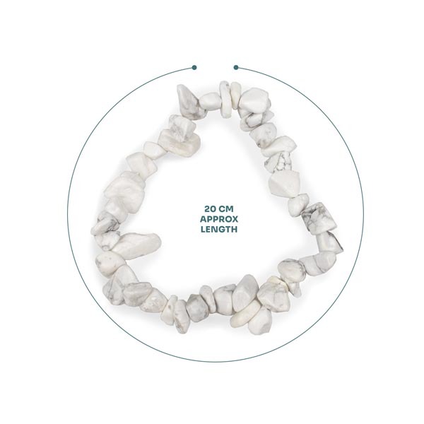 Myga Chip Bracelet - Howlite