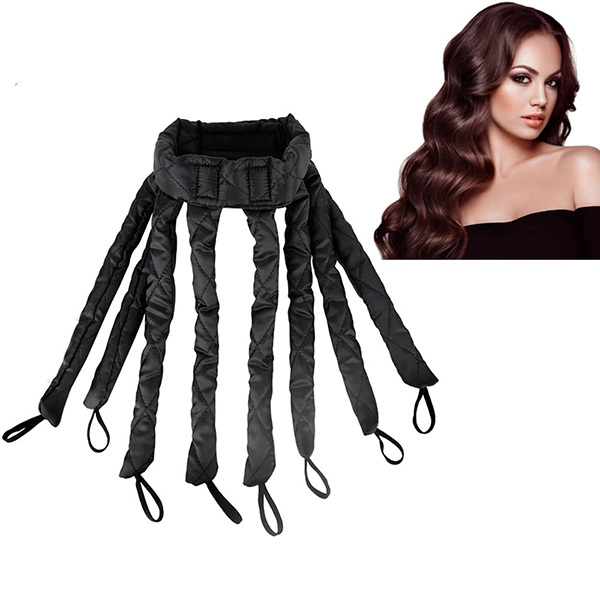 H.H.Pro Ocotopus Heatless Hair Curler Black