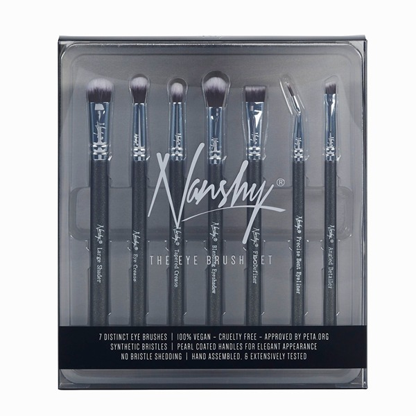 Nanshy The Eye Brush Set (7 Eyeshadow Brushes - Black).