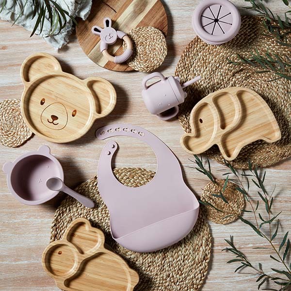 Bambino Bamboo & Silicone Bear Base Plate