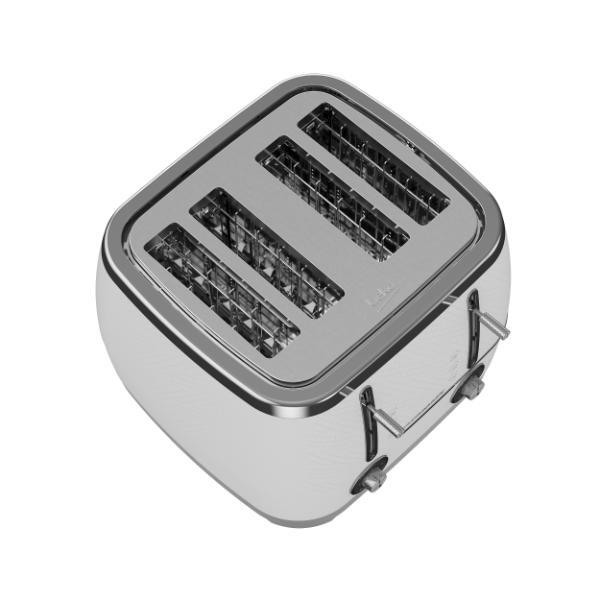 Beko Cosmopolis 4 Slice Toaster - White & Chrome