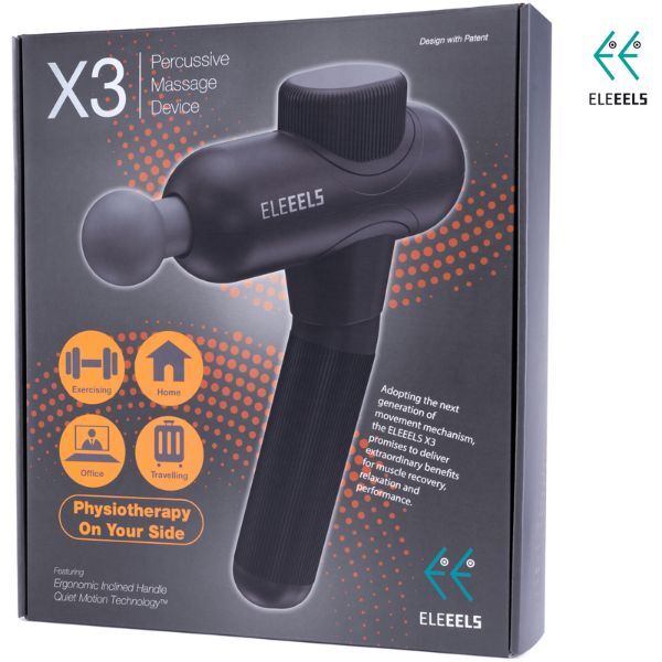 Eleeels X3 Professional Percussive Massage Gun - Black