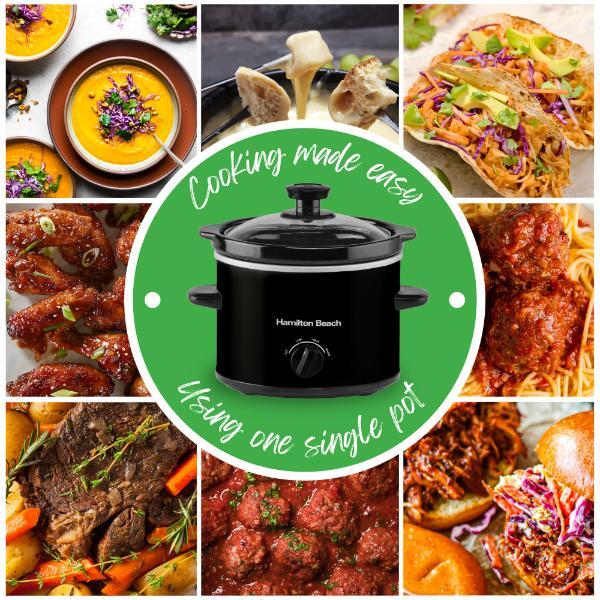 Hamilton Beach 'The Mighty Mini' 1.8L Black Slow Cooker