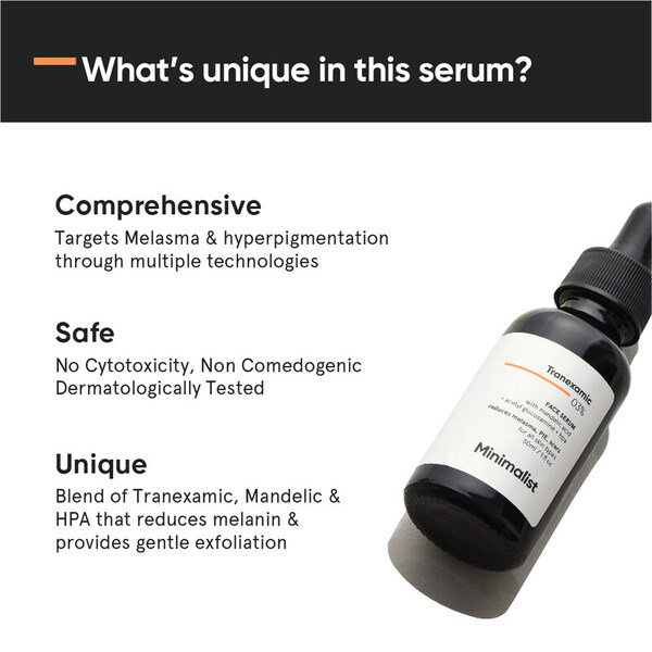 Minimalist Tranexamic Acid Serum for Acne Scars & Dark Spots