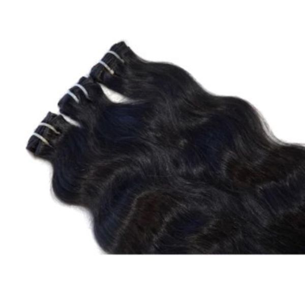 House Of Hair UK Indian Wavy Ebony Weft 16 - Bundle