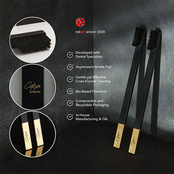 APRIORI Black Gold Soft Toothbrush