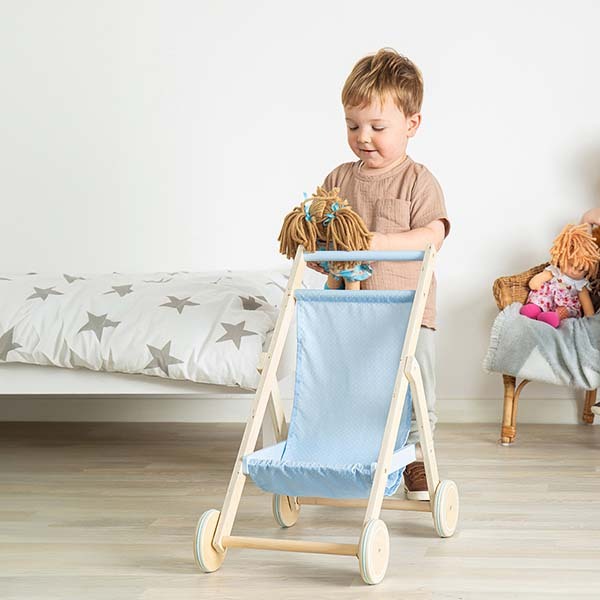 Tidlo Wooden Doll's Stroller