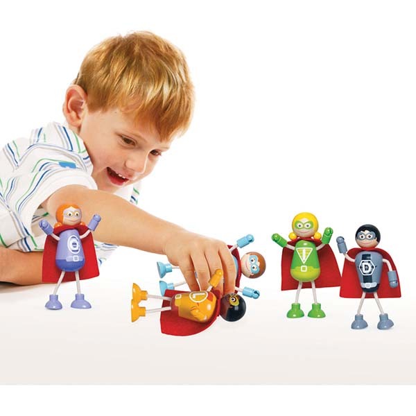 Tidlo Superhero Figure Pack