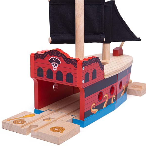 Bigjigs Rail Pirate Galleon Tunnel