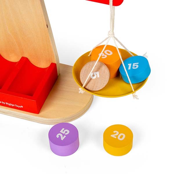 Bigjigs Toys Wooden Balancing Scales Game