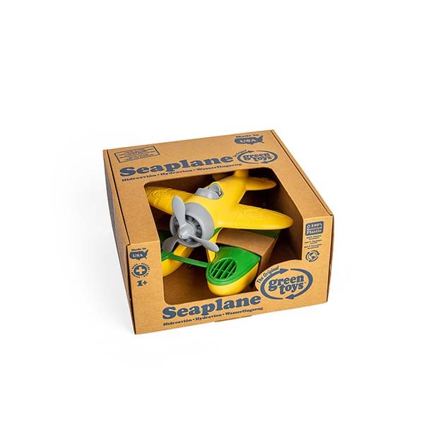 Green Toys Seaplane Water Toy - Yellow/ Green