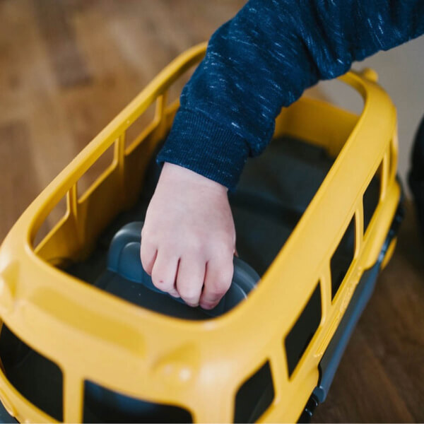 Green Toys Pull Along School Bus Wagon