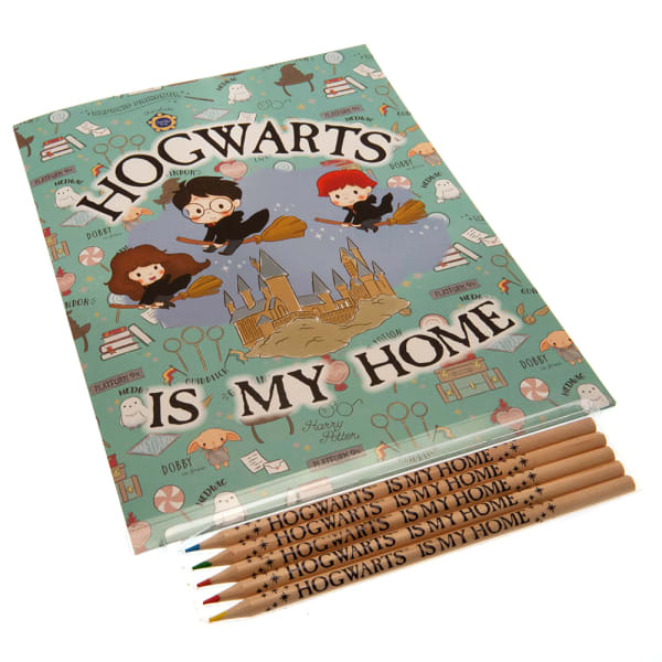 Harry Potter Hogwarts Is My Home Colouring Set