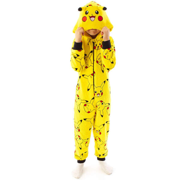 Pokemon Kids Pikachu 3D Ears Sleepsuit (7-8 Years)