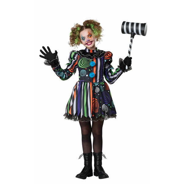 California Costumes Kids Neon Nightmare Clown Age 12-14