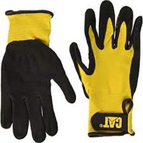 Caterpillar 17416 Nitrile Coated Nylon Mens Gloves (Large)