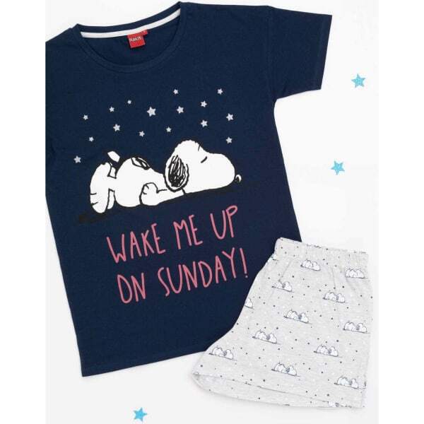 Snoopy Womens Short Pyjama Set (S)