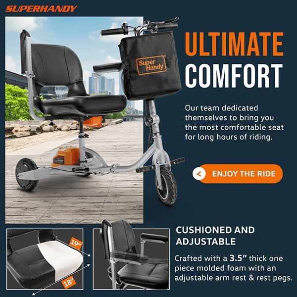 SuperHandy Comfort Folding Mobility Scooter