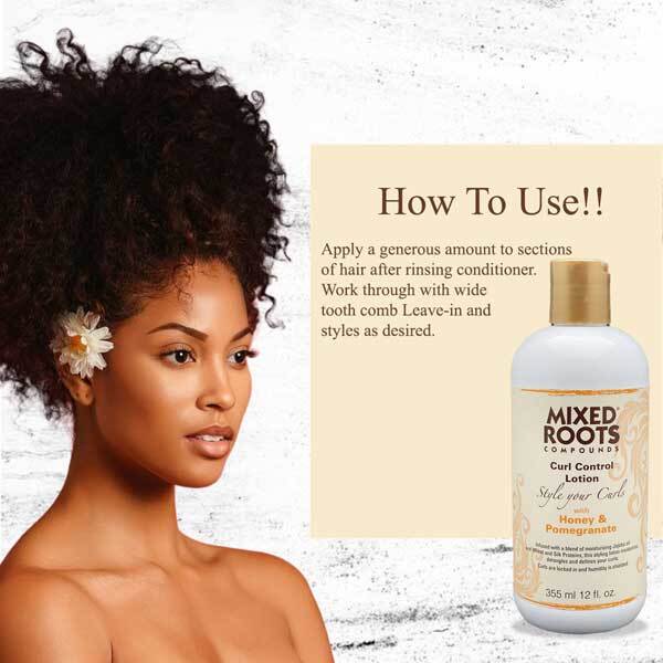 Mixed Roots - Compounds Curl Control Lotion With Honey & Pom