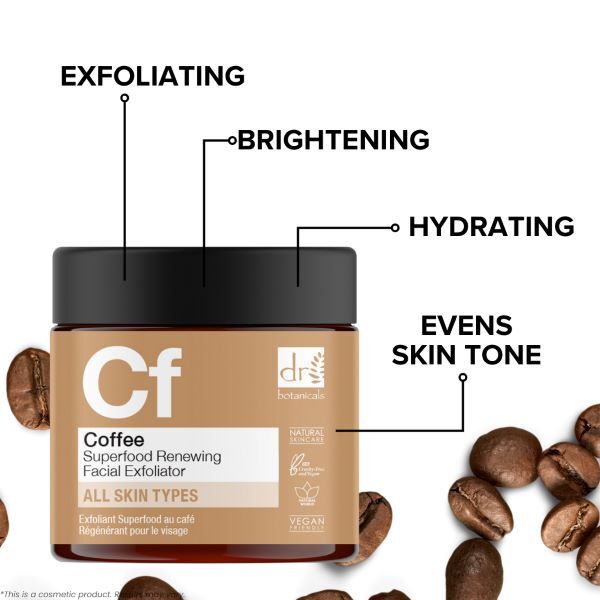 Dr Botanicals Coffee Superfood Renewing Facial Exfoliator