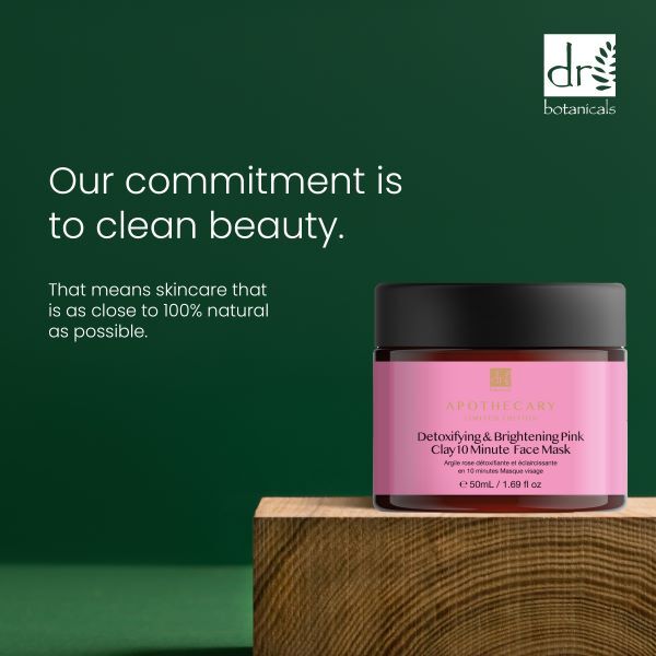 Dr Botanicals Detoxifying Pink Clay 10 Minute Face Mask