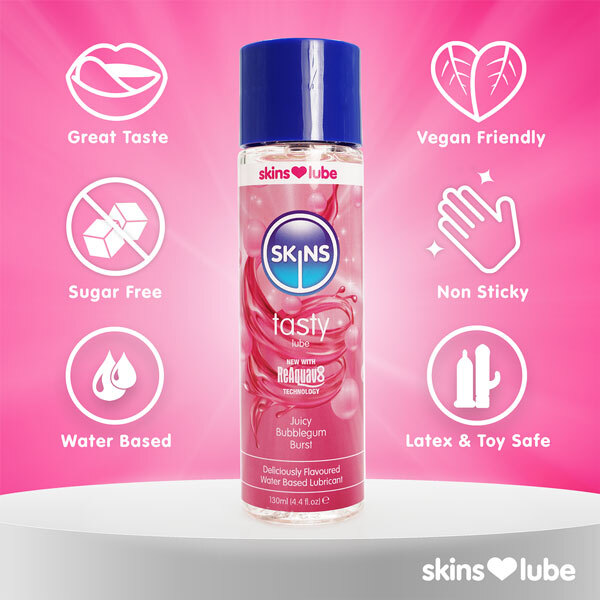 Skins Bubblegum Water Based Lubricant 4.4 fl oz (130ml)