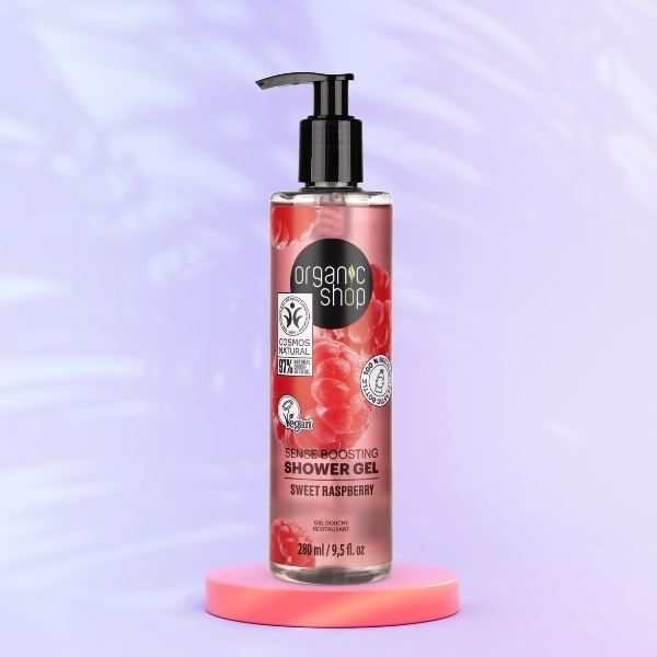 Organic Shop Sense Boosting Shower Gel Sweet Raspberry 280ml